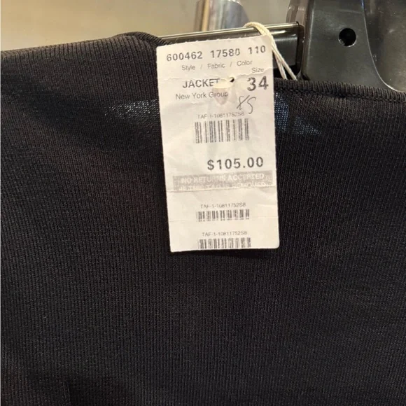 Black Women's Cardigan with lace trim - Picture 7 of 9